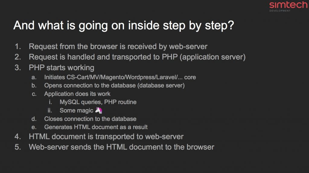 The HTTP request sent to the server has to be accepted, processed and responded by the server. This is quite a complex process and can take time. And that is when we can make good use of the TTFB metric. 