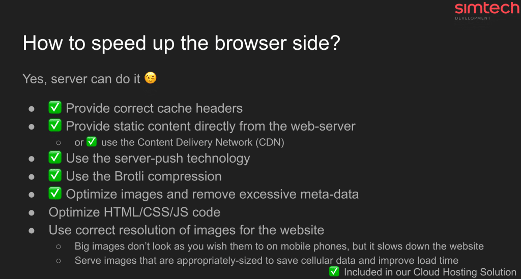 How to speed up the browser