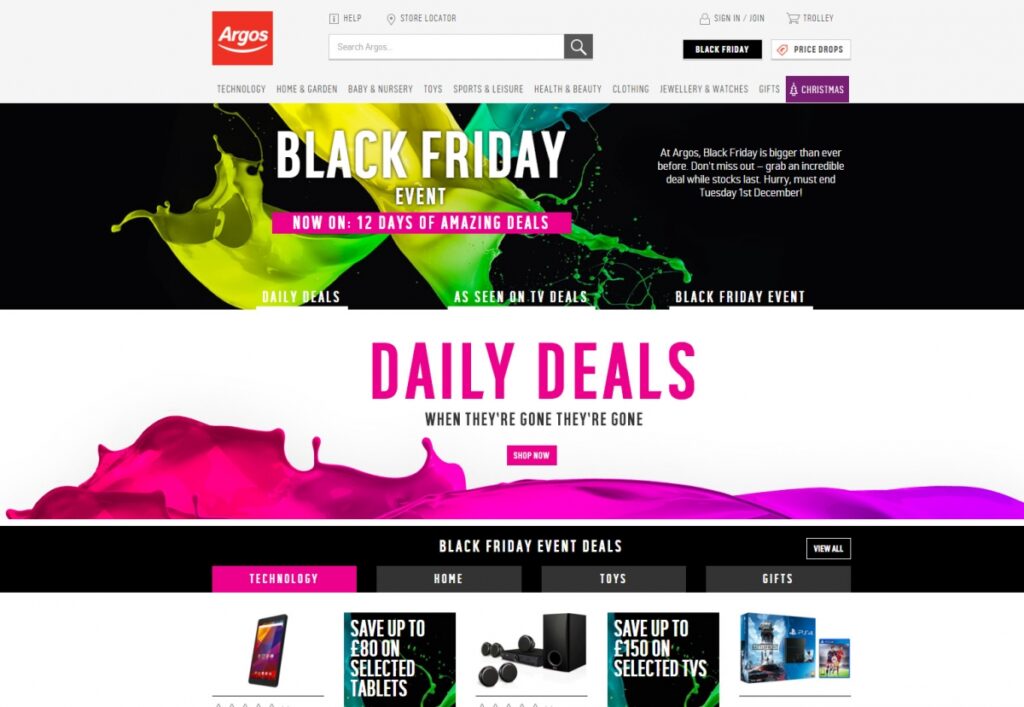 Argos Black Friday