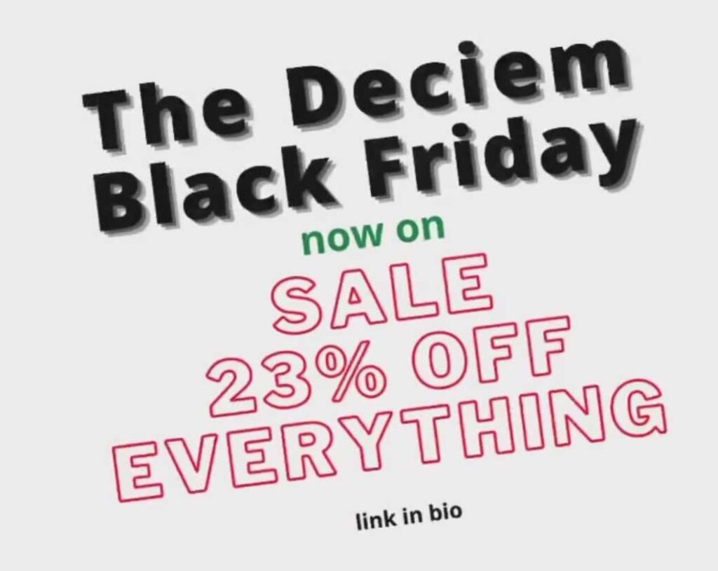 Deciem Black Friday