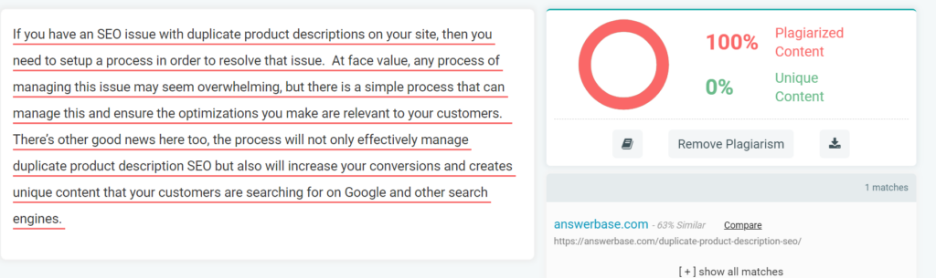 Plagiarism Checker