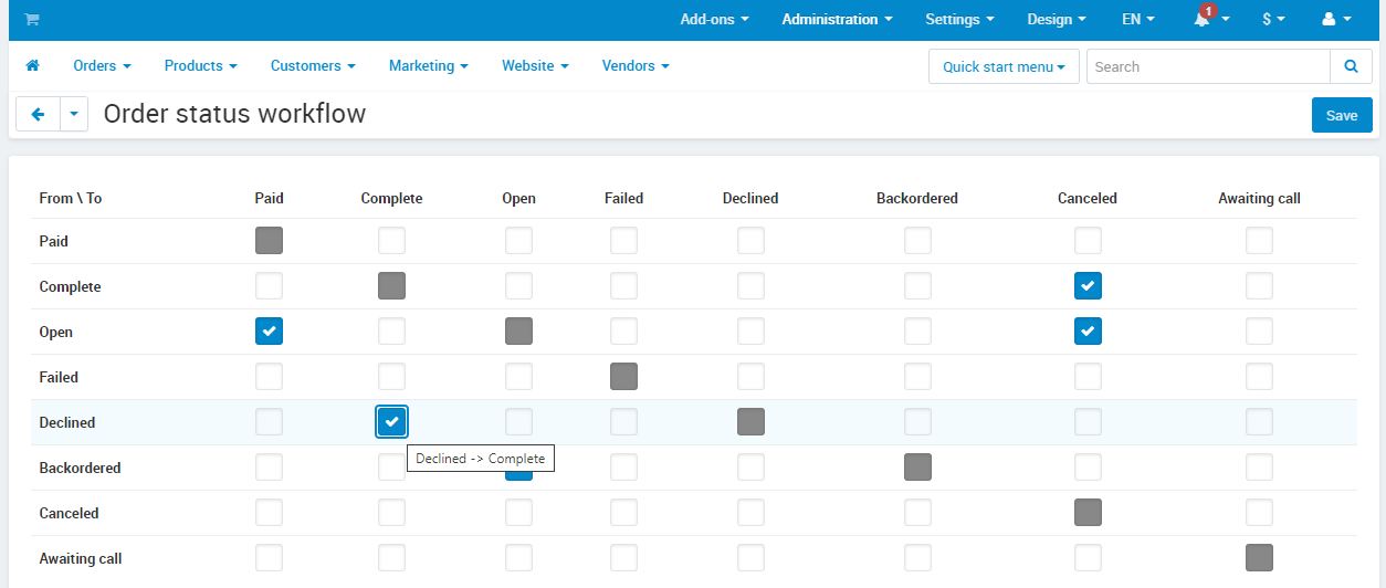 Order Status Released Enhance Security & Order Flow