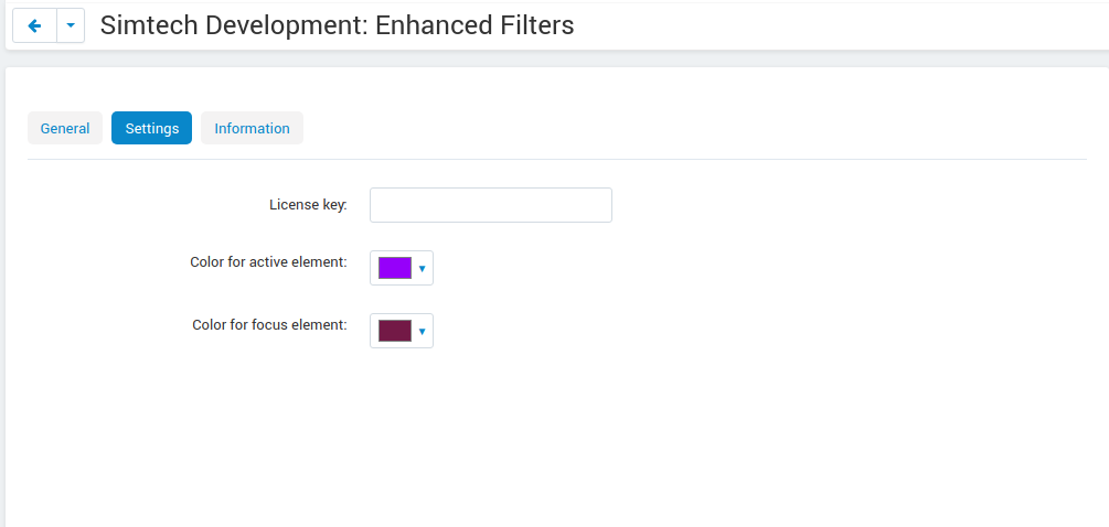 Filter Element Coloring