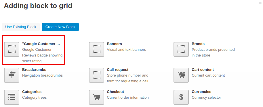 How to add Google Customer Review Block