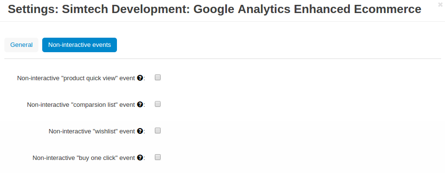 Non-interactive events in eCommerce Analytics