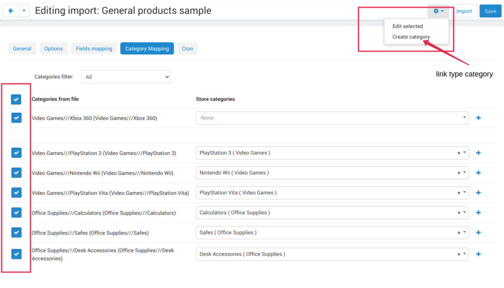 XML and CSV Import