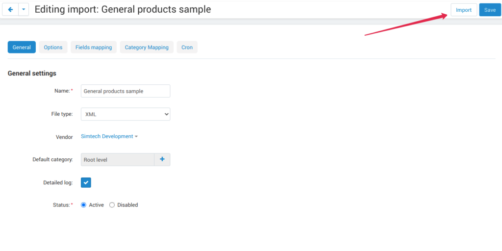 XML and CSV Import