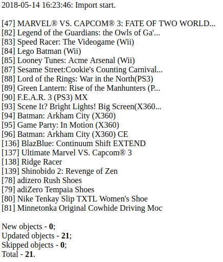 XML and CSV Import