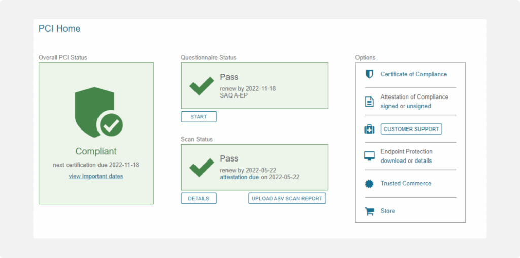 PCI-compliant solution