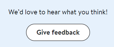 Walmart offers to leave feedback