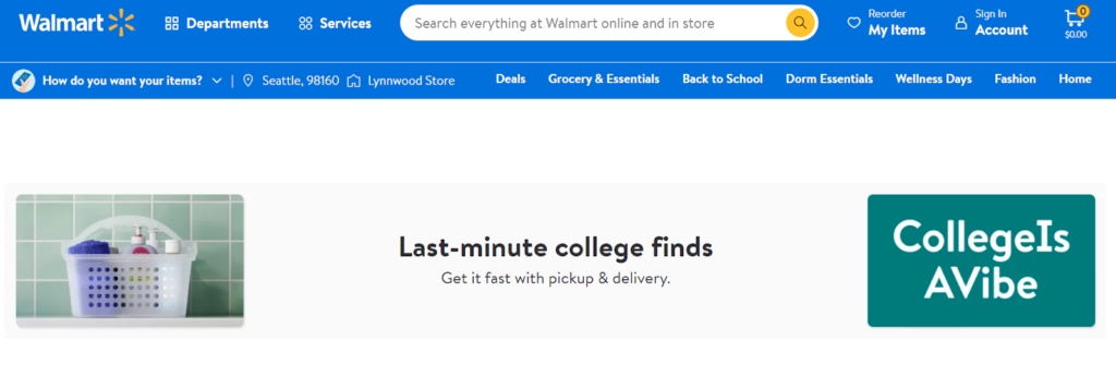 Last-minute special offers on Walmart